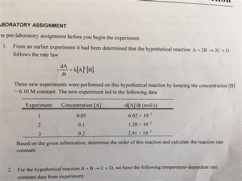 Solved The Pre Laboratory Assignment Before You Begin The Chegg