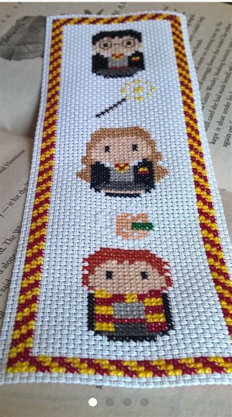 Harry Potter Cross Stitch Bookmark Mini Ponto Cruz