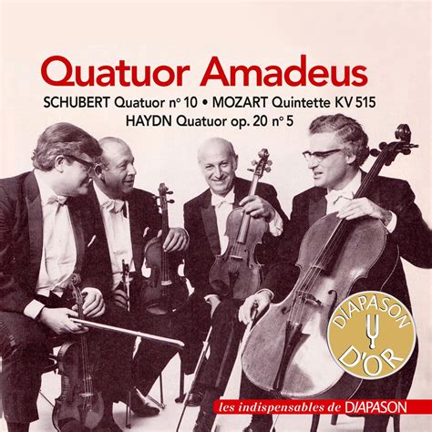 Haydn Mozart Schubert Uvres Avec Quatuor Cordes Les