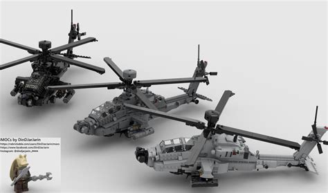 Lego Moc Ah 64e Apache Guardian By Dindjarjarin Rebrickable Build