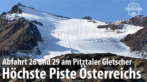 Pitztaler Gletscher Kamerafahrt Piste An Der Wildspitzbahn Youtube