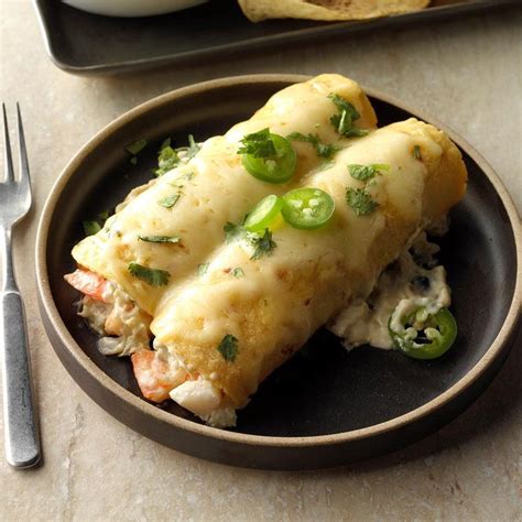 Cheesy Seafood Enchiladas Recipe How To Make It