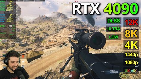 RTX 4090 Call Of Duty Warzone Low Ultra 800x600 1080p 1440p