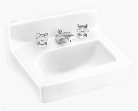 Commercial Bathroom Sinks - Wall Mount Sink Dimensions, HD Png Download ...