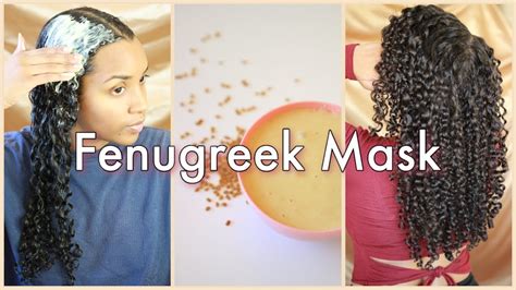 I Tried A Fenugreek Mask On My Curly Hair And This Happened Natural Diy Youtube