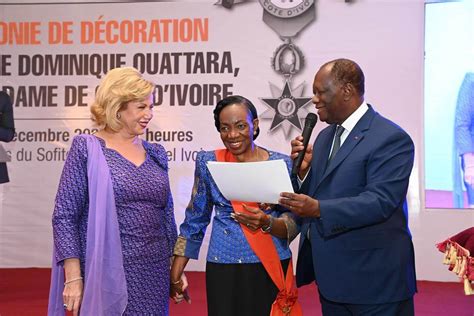 La Première Dame Dominique Ouattara élevée à la dignité de grand