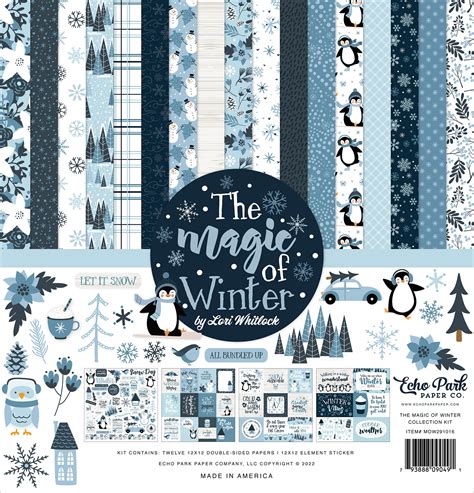 Echo Park Collection Kit 12x12 The Magic Of Winter 793888090491