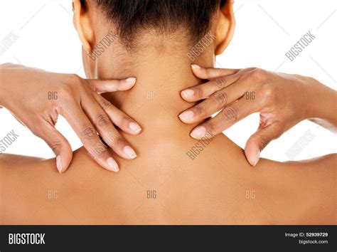 Naked Woman Doing Neck Image Photo Free Trial Bigstock