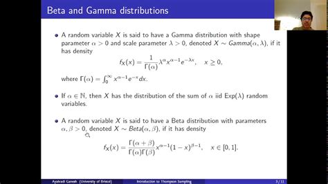 Lecture Introduction To Thompson Sampling Youtube