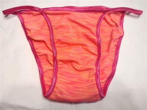 Men S Seamless Body Hugger String Bikini Beach Underwear Sunset Beach Peach Ebay