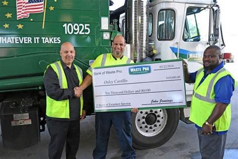 Waste Pro Driver Earns 10000 Safety Award Waste Pro