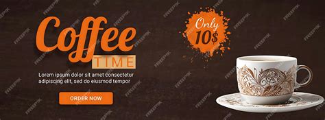 Premium PSD | Coffee shop banner