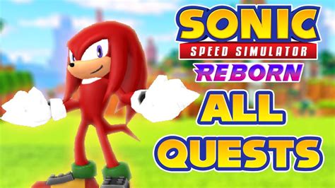 Sonic Speed Simulator Reborn Emerald Hill All Quests YouTube