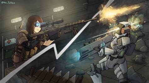 Colonist Counter Sniping a Lancer! (Artwork by ATTF/ No_Tables ...