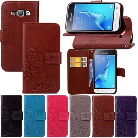 For Samsung Galaxy J Cover Leather Tpu Wallet Flip Case For