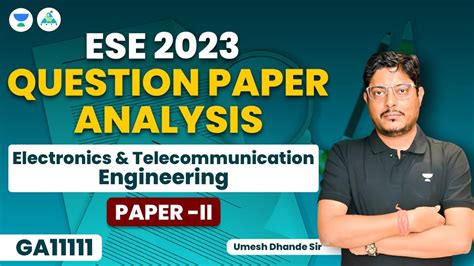 ESE 2023 Question Paper Analysis Paper 2 Electronics