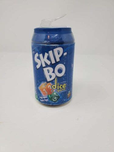 New Sealed Skip Bo Dice Game Blue Can By Mattel Ebay