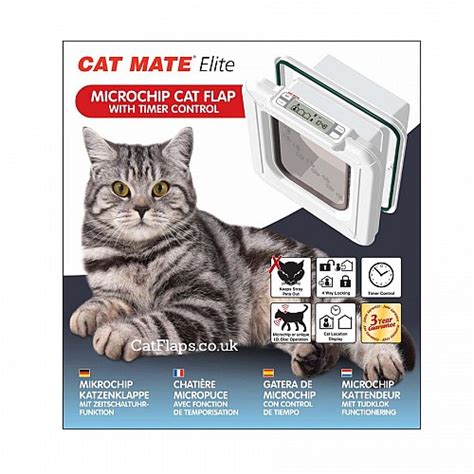 Cat Mate Super Selective Chip And Disc Cat Flap White
