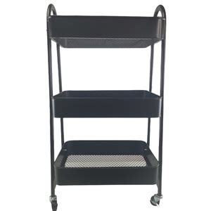 Carrinho Organizador Porta Volumes 3 Andares Multiuso Rack Prateleira