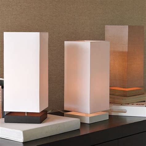 Square Wood Uplight Lamp Modern Lamp Shades By West Elm