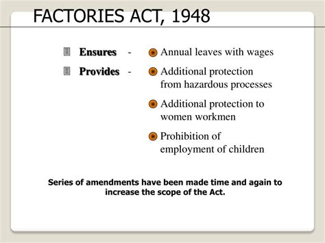 Ppt The Factories Act 1948 Powerpoint Presentation Free Download