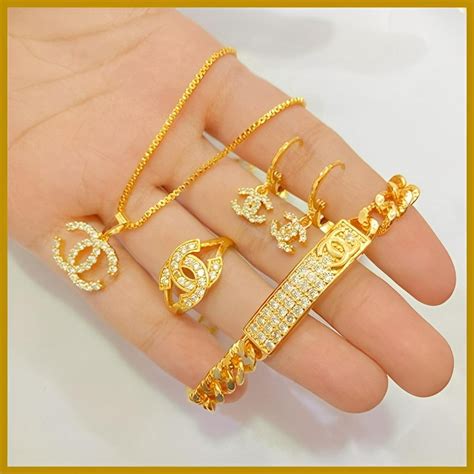 Jual Set Perhiasan Wanita Lapis Emas Aksesoris Perhiasan K Anti Karat