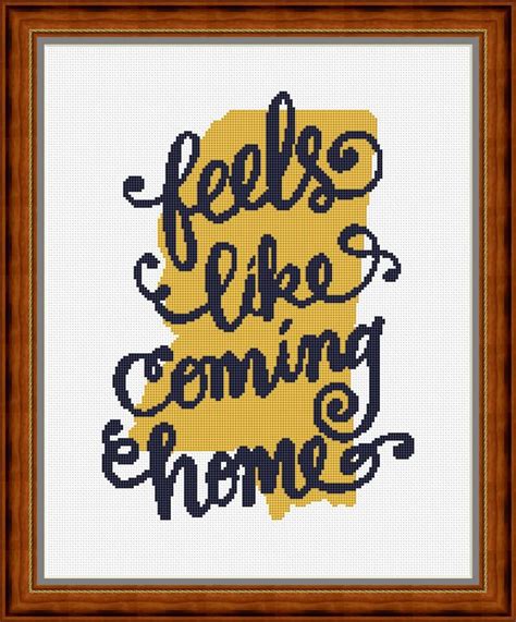 Cross Stitch Pattern Quote Etsy