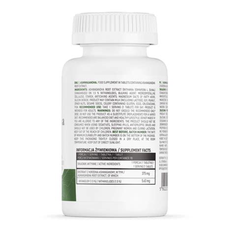 Ostrovit Ashwagandha Extract Mg Tabs