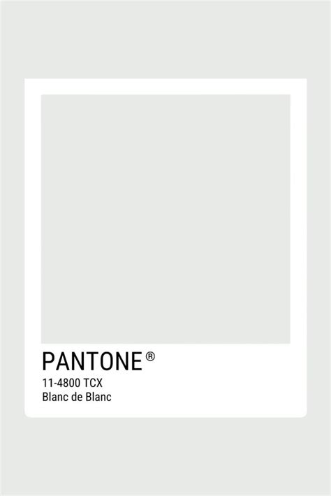 Pantone ‘blanc De Blanc