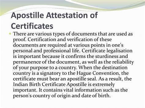 Ppt Apostille Birth Certificate India Powerpoint Presentation Free