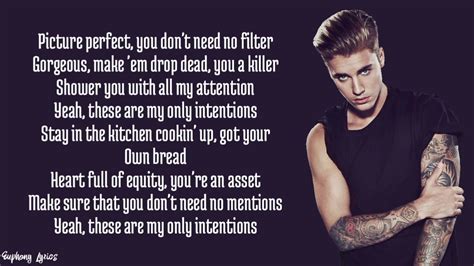 Justin Bieber Intentions Ft Quavo Lyrics YouTube