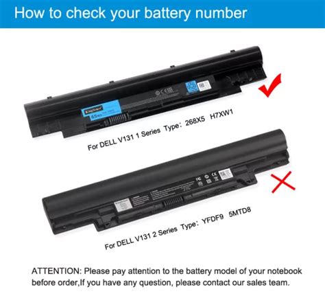 X Battery For Dell Inspiron Z Vostro V Series Kingsener