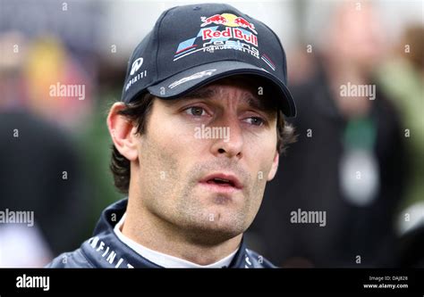 The Picture Shows The Australian Formula One Driver Mark Webber Of Red