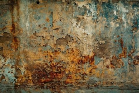 Premium Ai Image Weathered And Distressed Wall Covered In Layers Of