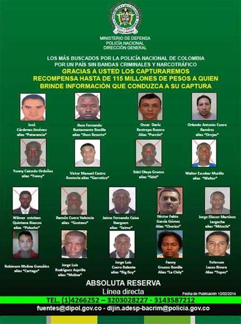 Policía Publica El Cartel De Los Más Buscados En Buenaventura