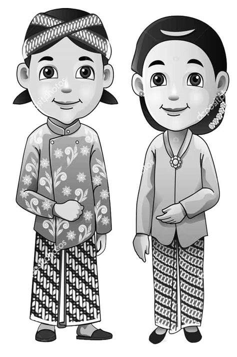 Mewarnai Gambar Baju Adat Jawa Barat Kartun IMAGESEE