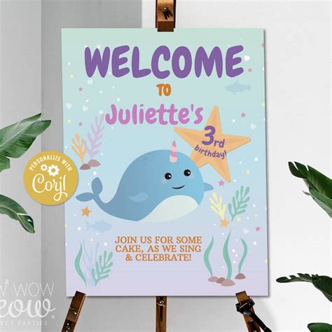 Welcome Party Sign Birthday Etsy