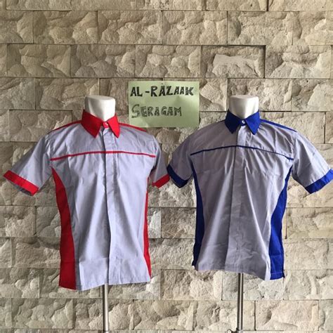 Jual Seragam Kerja Abu Abu Merah Baju Kerja Abu Abu Biru Seragam