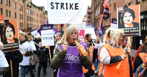 Women Strike For Equal Pay In Glasgow Huffpost Uk News