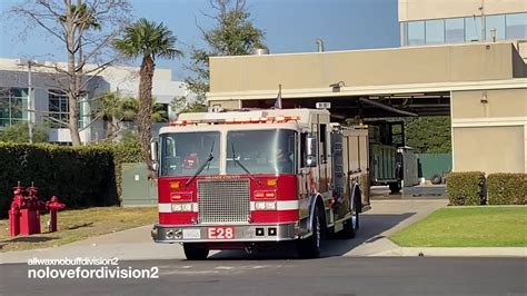 OCFA Engine 28 Responding YouTube