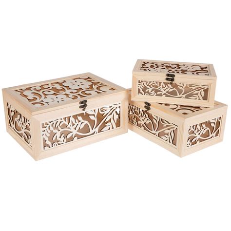 Floral Wood Box Set Hobby Lobby