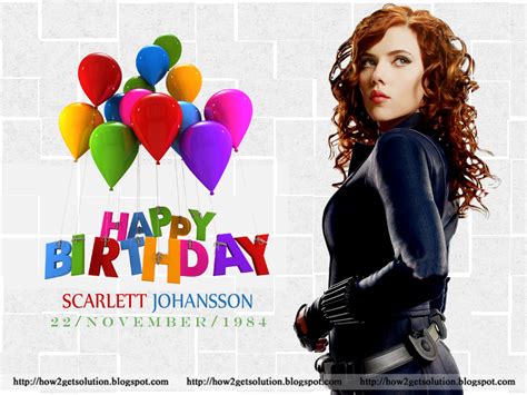 Scarlett Johansson Birthday