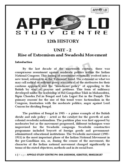 Moderates And Extremists Unit 1 2 History E Pdf 61bed7717a7f5