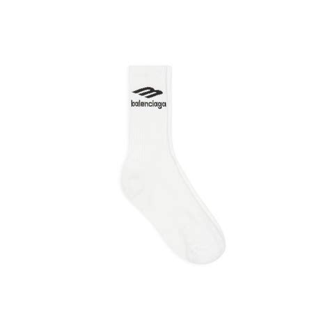Balenciaga Socks Sale White Womens 3b Sports Icon Tennis