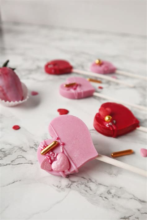 Herz Lollys Aus Schokolade Cake Pops Cakesicles