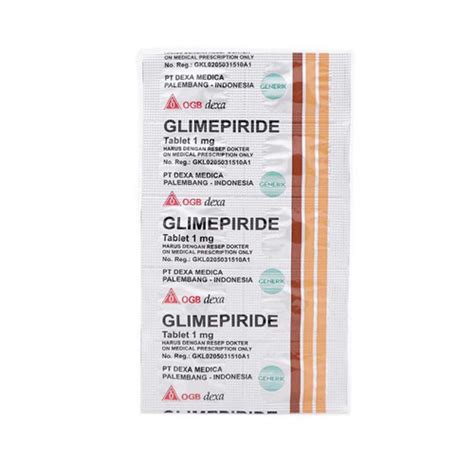 Jual Glimepiride Mg Strip Isi Tablet Diabetes Gula Darah