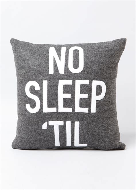 No Sleep Til Throw Pillow Throw Pillows Pillows Sleep