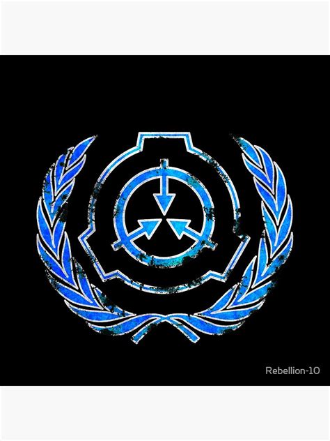 Scp Foundation Blue Crest Symbol Acrylic Block For Sale By Rebellion