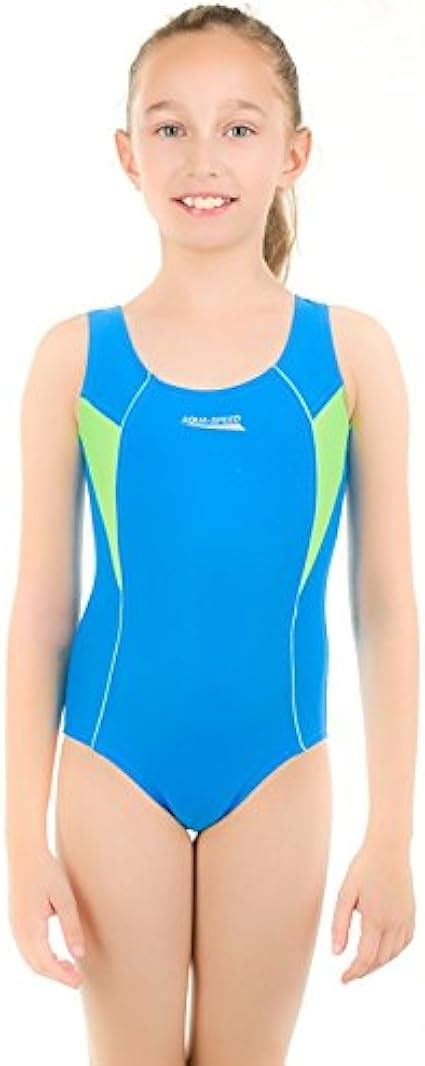 Aqua Speed Einteilige Badeanzug F R M Dchen Kate Amazon De Sport