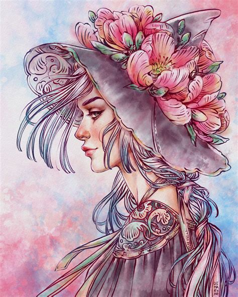 Spring Wind Witch by dimary on DeviantArt